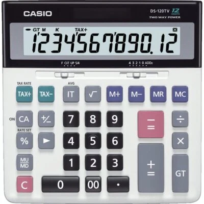 Casio DS-120TW Standard Calculator Type 12Digits Expedited Shipping From Japan - Image 1 of 3