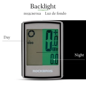ROCKBROS Speedometer Bike Computer 18 Functional Wireless Cycling Speed Test - Picture 1 of 8