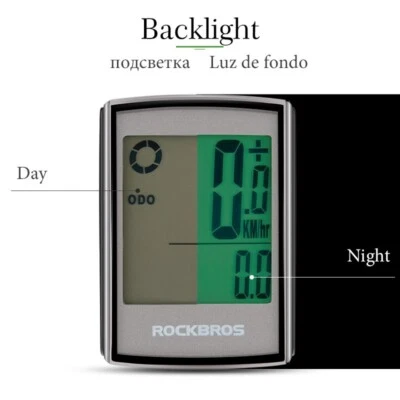 ROCKBROS Speedometer Bike Computer 18 Functional Wireless Cycling Speed Test - Image 1 of 4