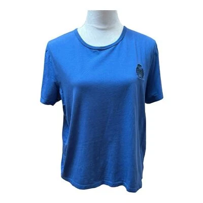Camiseta Ralph Lauren Camiseta Azul Cresta Logo Manga Corta Informal Top Foto 1 de 4