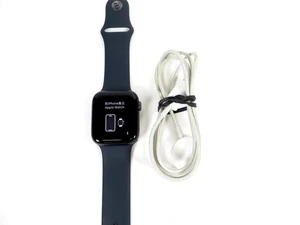 Apple Watch Series SE 2nd Gen 44mm Midnight Aluminum Charcoal Sport GPS LTE EUC! - Photo 1 sur 11