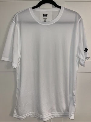 Helly Hansen Men’s T Shirt Tech Shirt XL slim Fit White - Image 1 of 4