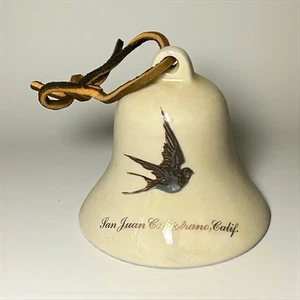 Vintage San Juan Capistrano, Ca. Porcelain Cream Dove Bell - Picture 1 of 7