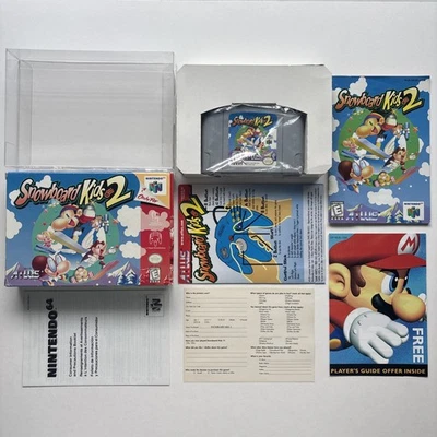 Snowboard Kids 2 Complete in Box CIB Nintendo N64 100% Reg Card Manual Inserts - Image 1 of 4