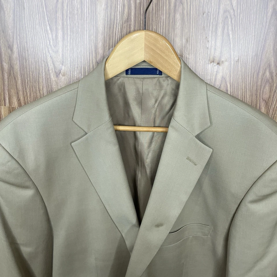 Chaqueta Blazer Paul Fredrick Para Hombre 44S Tostado Poliéster Sólido Viscosa Botones Dorados Foto 1 de 4