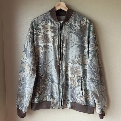 Chaqueta De Colección Roble Mossy Ventaja Camuflaje Para Hombre XXL Bombardero Camuflaje Desteñido EE. UU. Foto 1 de 4