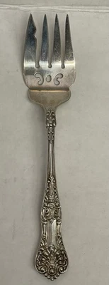 Tenedor para servir carne fría BIRKS STERLING .925 QUEENS 1914 7 1/4" sin monograma Foto 1 de 4