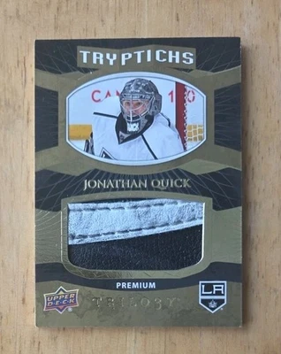 2017-18 Trilogy Hockey Jonathan Quick Tryptichs Blocker /49  #T-LAK2 - Image 1 of 4