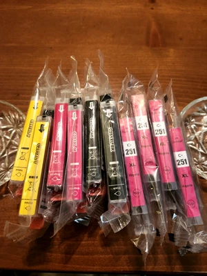 NEW  10  CLI-251 M/Y/B Ink Cartridges  for Canon Inkjet Printers - Image 1 of 4