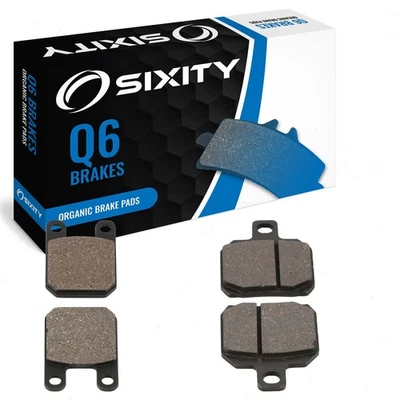 Juego completo de pastillas de freno delanteras + traseras orgánicas Derbi GPR50 2004-2005 Nude cf Foto 1 de 4