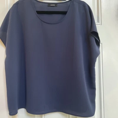 Women's Alfani Blouse, Navy, Petite XL, Slight sleeve, Boxy fit - Image 1 of 4