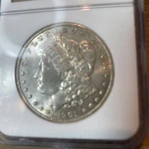 1901-O Morgan Silver Dollar 90% Silver NG C MS64 - Picture 1 of 3