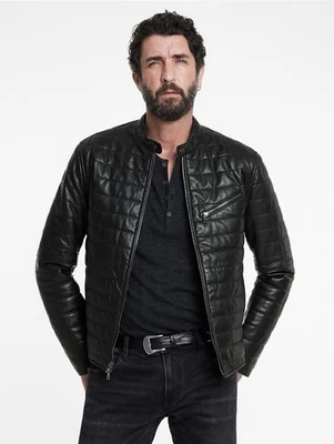 $998 NWT Brand New John Varvatos Kitt Quilted Racer Jacket EU 54 USA 44 - Image 1 of 4