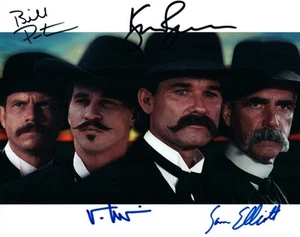 Kurt Russell Kilmer Paxton Elliott signed 8x10 Photo autographed Picture and COA - Picture 1 of 1
