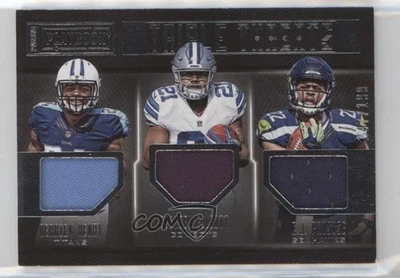 2016 Playbook Triple Threats Derrick Henry Ezekiel Elliott CJ Prosise Rookie RC - Image 1 of 2
