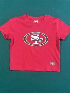 Women’s San Francisco 49ers Small Crop NFL Top Shirt Red White New Without Tags - Picture 1 of 11