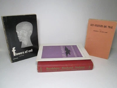 CHARLES BAUDELAIRE Vintage Book Lot French Poet Poetry Symbolism Flowers of Evil Foto 1 de 4