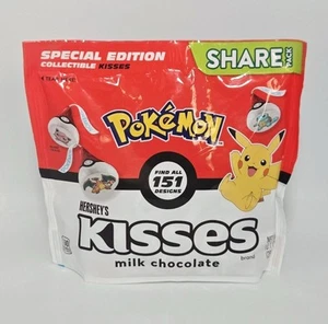 Pokemon Hershey’s Kisses Share Size Pack Collect 151 Sealed New Milk Chocolate - Picture 1 of 2