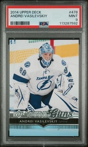 2014-15 Upper Deck Young Guns #478 Andrei Vasilevskiy RC Rookie PSA 9 MINT - Picture 1 of 2