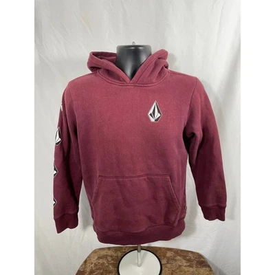 Sudadera con Capucha Volcom Boys Borgoña L 12Y Manga Logo Piedra Foto 1 de 4