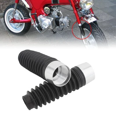 Cubierta de horquilla delantera de motocicleta polainas botas caimanes para Honda CT70 y CT70H 1969-71 Foto 1 de 4
