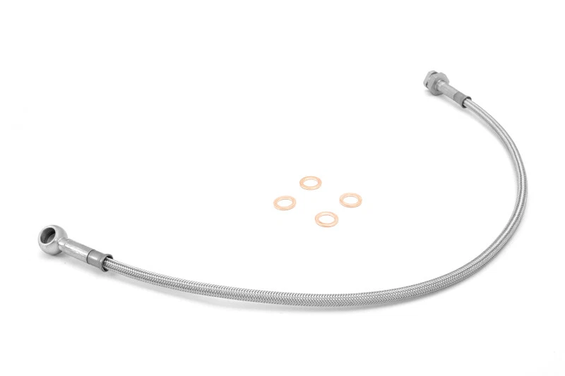Rugged Ridge 前刹车软管 不锈钢 适合 76-81 吉普 CJ5 CJ7 和 CJ8 — 第 1/4 张图片