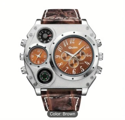 Reloj de cuarzo doble zona horaria para hombre Foto 1 de 3