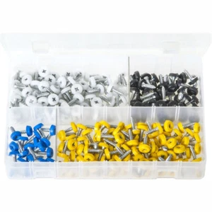 Number Plate Fasteners with Plastic Head - Short 260 Pieces. AB184 - Picture 1 of 1