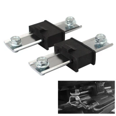 Chrome Muffler Hanger Bracket Kit Insulator Rubber For Harley Touring Road Glide Foto 1 de 4
