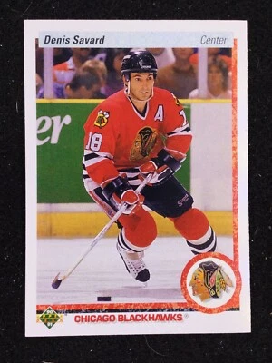Cubierta superior Denis Savard #244 Chicago Blackhawks 1991 Foto 1 de 2