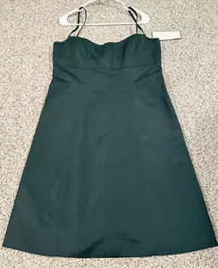 J.Crew Womens Dress Sz 14 Hunter Green Lined Cocktail Party Bridesmaid Prom NEW - Picture 1 of 15