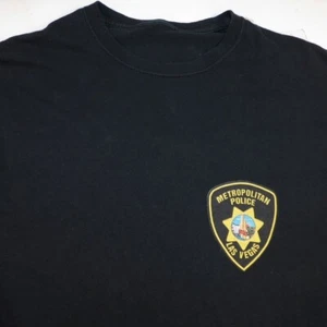 LAS VEGAS METROPOLITAN POLICE LVMPD DEPT LONG SLEEVE TEE T SHIRT Mens S Black  - Picture 1 of 4
