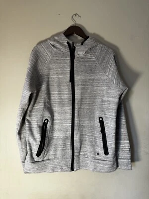 Sudadera con capucha gris Kyodan para hombre talla mediana cremallera completa Foto 1 de 4