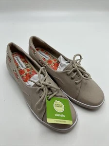 Grasshoppers Shoes Womens 5.5 M Tan Lace Up Comfort Boat Deck Slip Resistant NWT - Picture 1 of 10