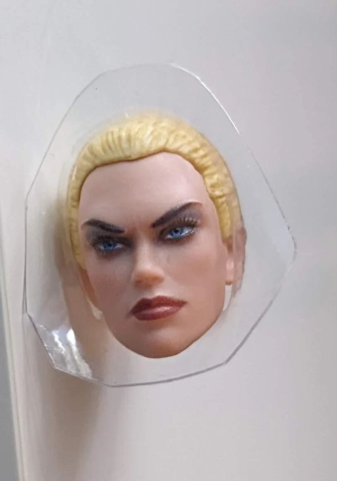 Marvel Legends SHARON CARTER BUN HAIR HEAD Custom Fodder (Shield 3 Pack Figure) - Image 1 of 1