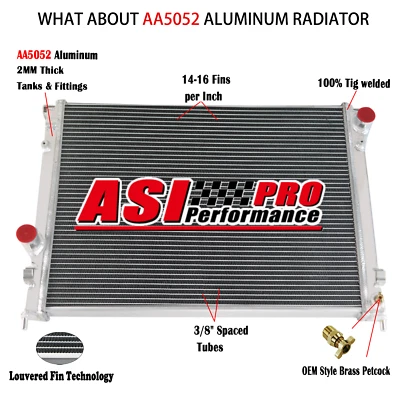 4 Row Radiator For 09-23 2016 Dodge Charger Chanllenger Chrysler 300 3.6L 5.7L Foto 1 de 4