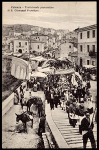 cartolina CELENZA VALFORTORE tradizionale processione di s.giovanni protettore - Picture 1 of 1