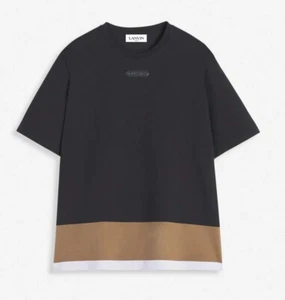 STRIPED T-SHIRT BY LAVIN. NWT Size 3xl. Black, Brown. $890 Retail - Picture 1 of 13