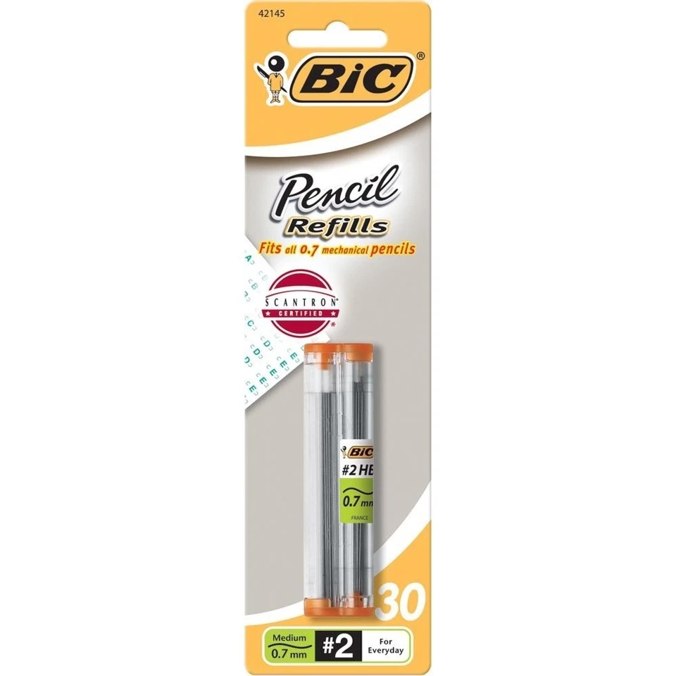 BIC Pencil Lead Refills Medium Point 0.7mm 30ct L730P1