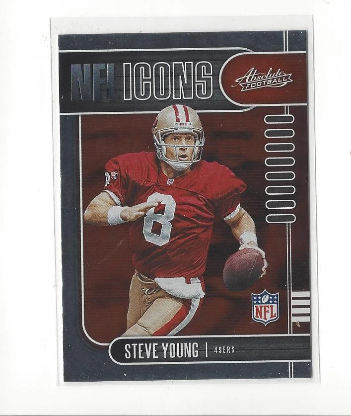 2019 Absolute NFL Icons #14 Steve Young 49ers  - Image 1 of 1