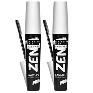 2 PACK Farmasi Make Up Zen Extension Lash Mascara Lengthening Vitamin E 8 ml NEW - Picture 1 of 14