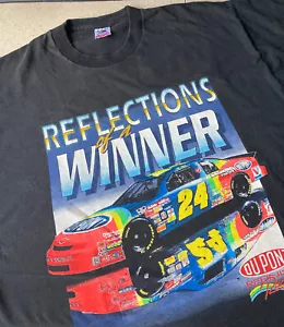 NASCAR Jeff Gordon 1995 T SHIRT Reflections Of A Winner XL Vtg Single Stitch - Picture 1 of 12