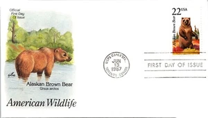 FDC 1987 SC #2335a Artcraft, Alaskan Brown Bear - Toronto - Single - F77536 - Picture 1 of 2