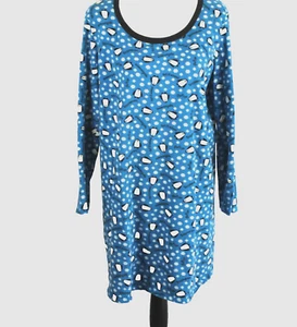Sleepshirt Winter Penguins/Snowflakes White Stag XL 14-18 100% Cotton Blue/White - Picture 1 of 8