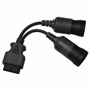6+9 Pin To 16 Pin OBD II Adapter Diagnostic Cable For Cummins Heavy Diesel Truck - Picture 1 of 6