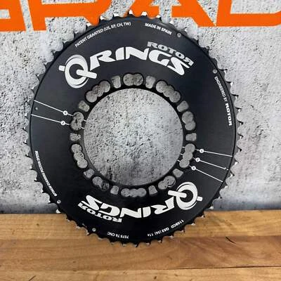 Rotor Q-Rings Oval 52t 110BCD 11-Speed Bike Outer Chainring 140g - Image 1 of 4