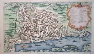Goa Town city 'Plan de Goa'. Portuguese India. BELLIN / SCHLEY 1754 - Picture 1 of 11