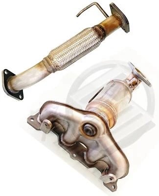 KIA SORENTO 2,4 L 2014 A 2015 colector delantero y convertidor catalítico de tubo flexible Foto 1 de 4