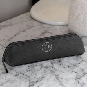 Mini bolsa de maquillaje personalizada con pincel personalizado inicial soporte cosmético a medida - Imagen 1 de 7