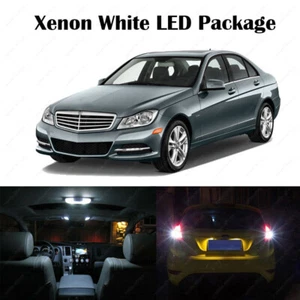 9 x White SMD LED Interior Lights Kit For 2008-2014 Mercedes Benz W204 C250 C300 - Picture 1 of 5